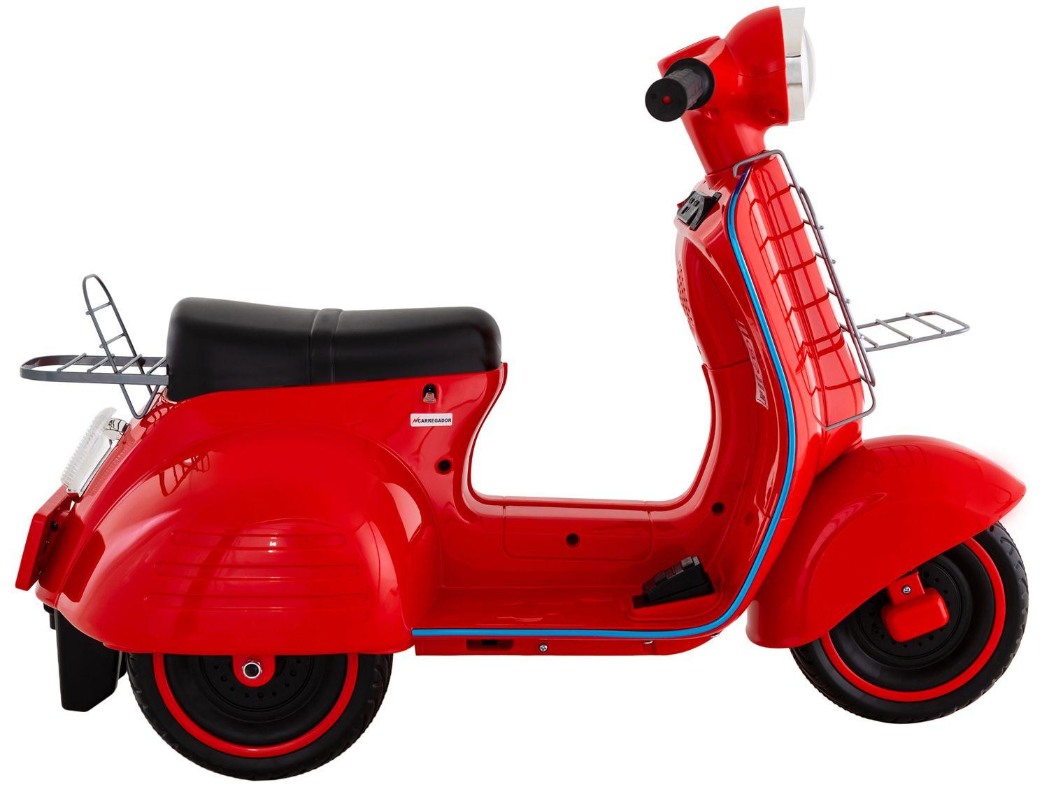 Moto Lambreta Elétrica Infantil 6V 2 Marchas