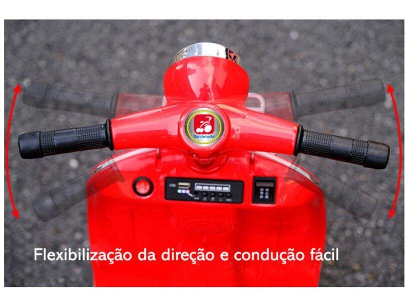 Moto Lambreta Elétrica Infantil 6V 2 Marchas