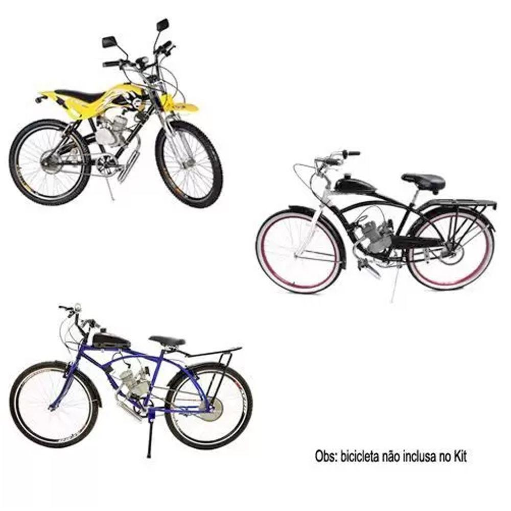 Motor De Bikelete Motorizada Moskito Gasolina 80Cc 2 Tempos 3Hp 5000Rpm  Completo Preto - Bicimoto - Kit para Bicicleta Elétrica - Magazine Luiza