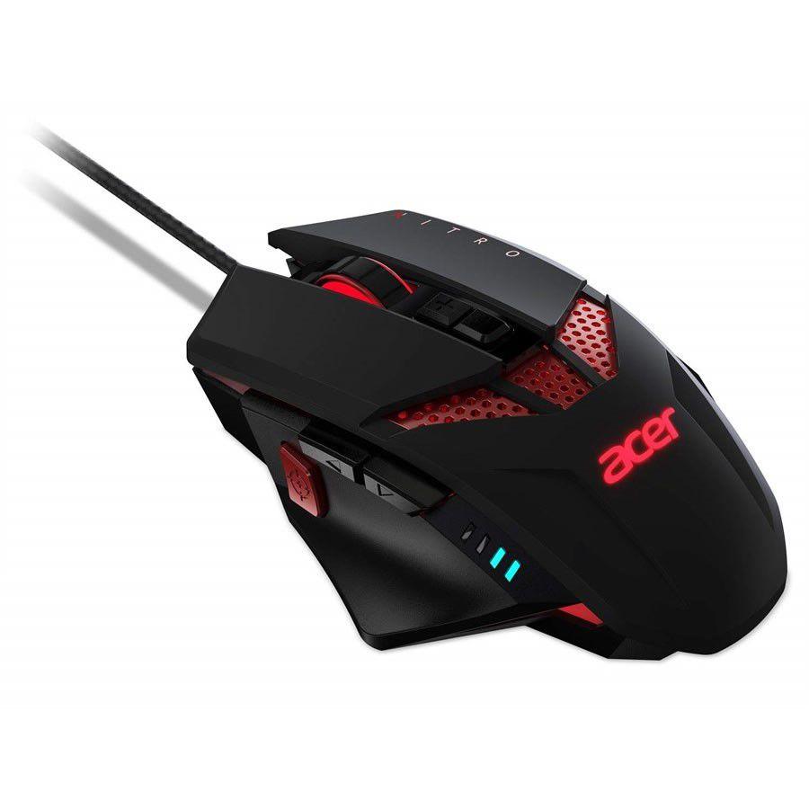 Mouse Gamer Acer Nitro 4.000 DPI com Iluminação Ajustável e 8 Botões