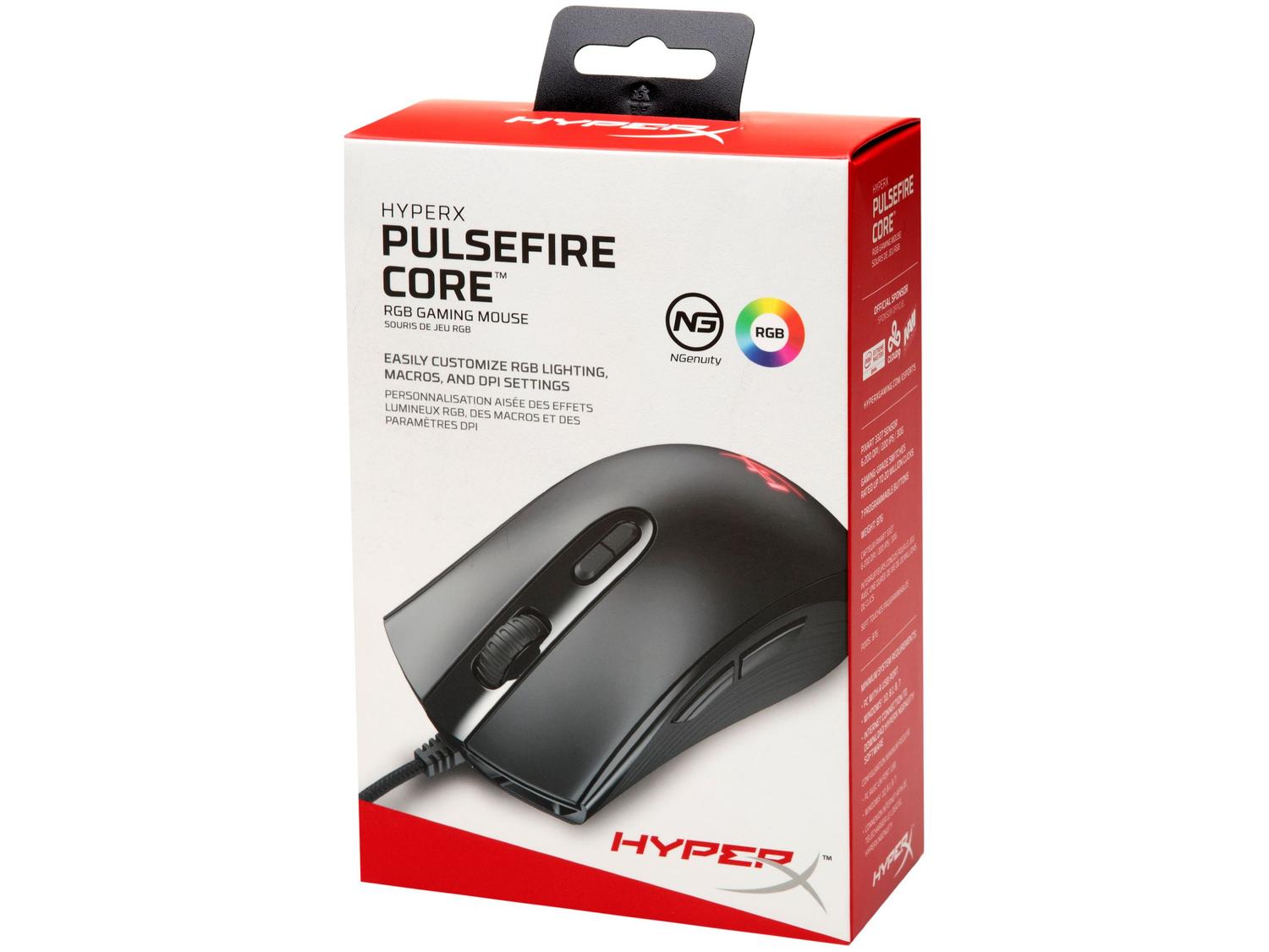 Mouse Gamer HyperX Óptico 6200DPI 7 Botões