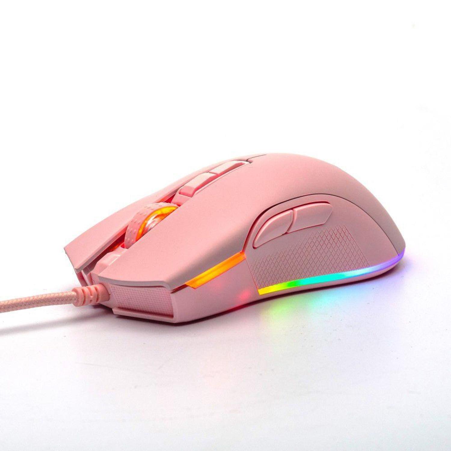 Mouse Gamer Motospeed V70 Essential Rosa 16000Dpi RGB - Mouse Gamer ...