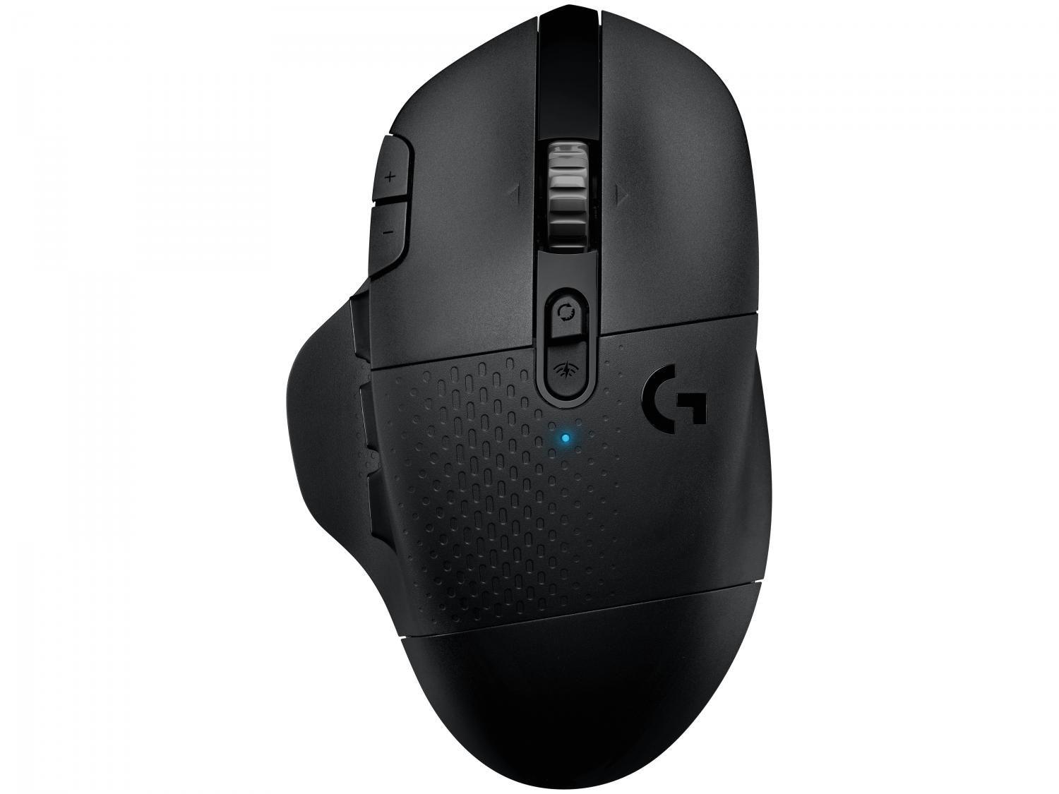 Mouse Gamer sem Fio Logitech Laser 16000DPI 15 Botões G604 Preto