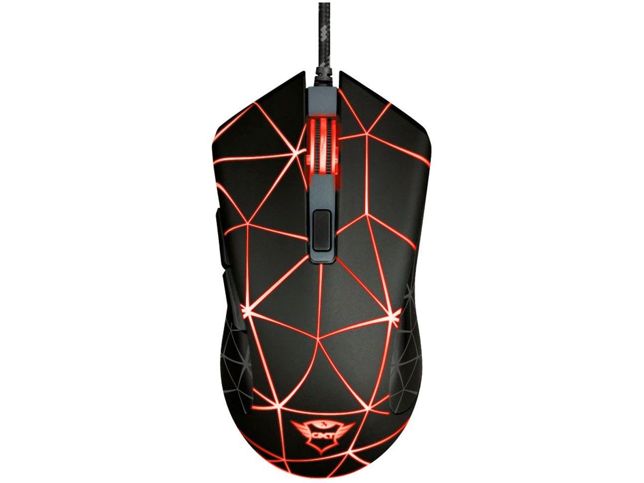 Mouse Gamer Trust Óptico 4000DPI 6 Botões
