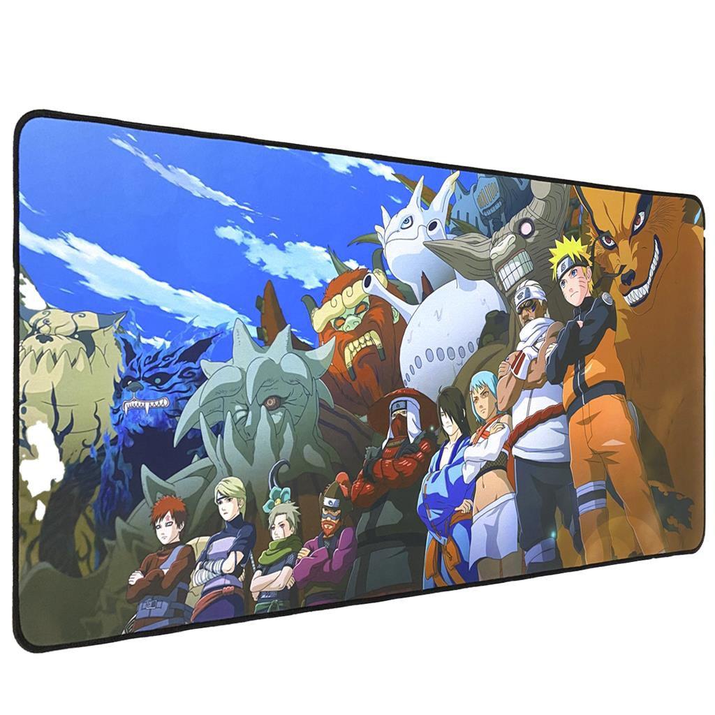Mouse Pad Gamer Grande Naruto Bijuus Mestres Shippuden 70x35