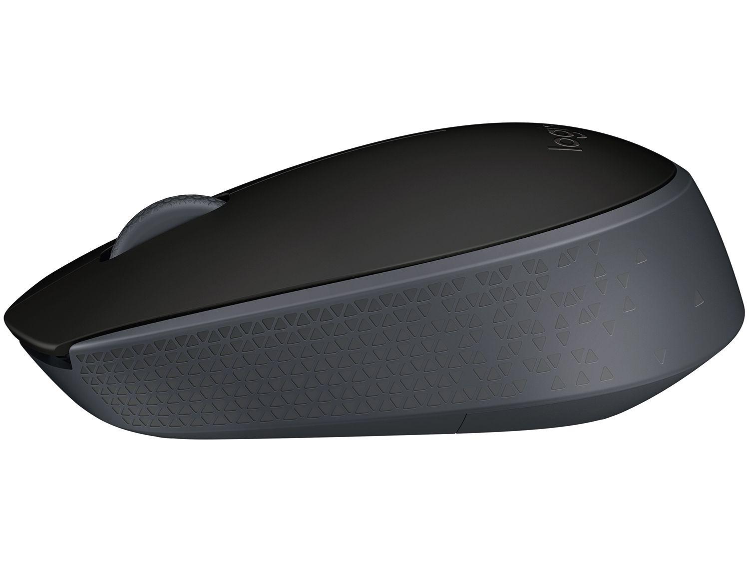 Mouse sem Fio Logitech Óptico 1000DPI 3 Botões - M170 Preto - Mouse ...