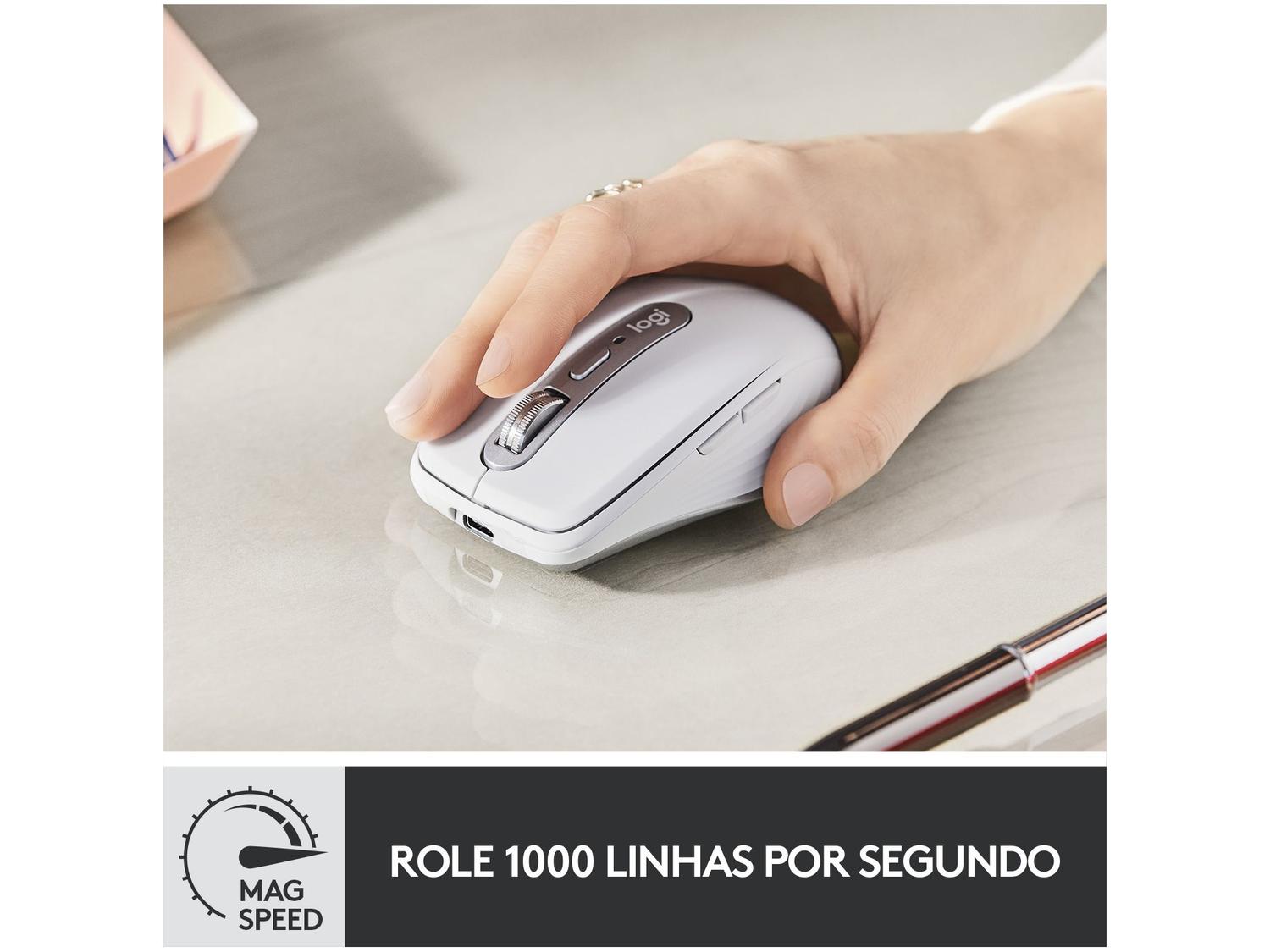 Mouse sem Fio Logitech Óptico 4000DPI 6 Botões