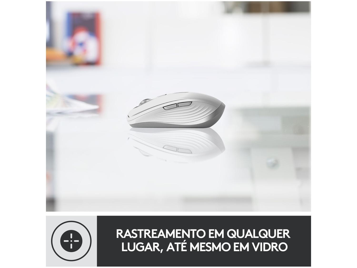 Mouse sem Fio Logitech Óptico 4000DPI 6 Botões