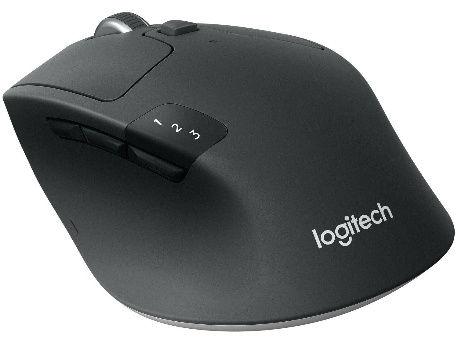 Mouse sem Fio Logitech Óptico M720 Triathlon 1000DPI 8 Botões Preto