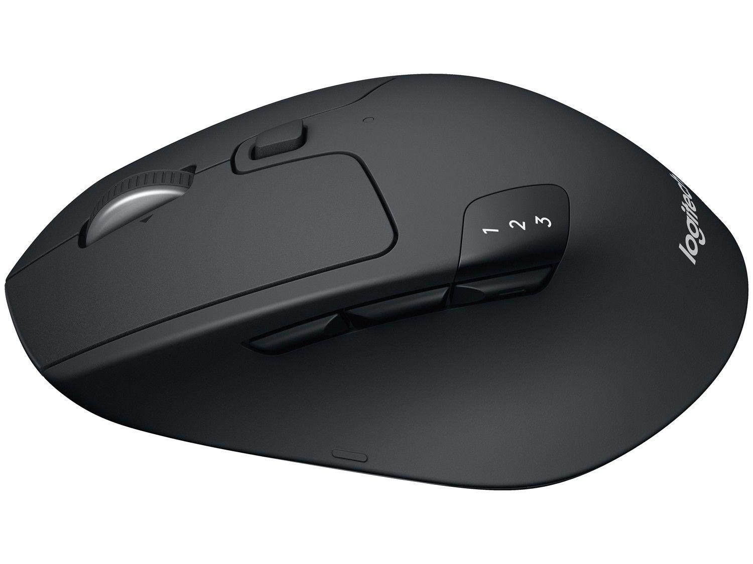 Mouse sem Fio Logitech Óptico M720 Triathlon 1000DPI 8 Botões Preto