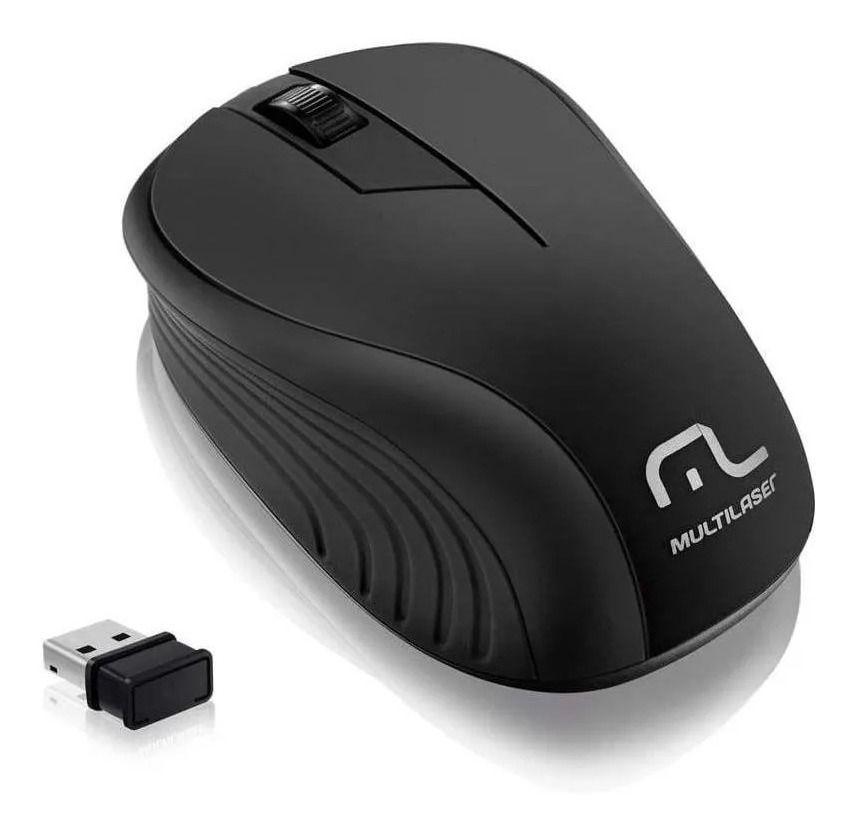 Mouse Sem Fio Usb Ergonomico - Multilaser Para Notebook Pc - Mouse ...