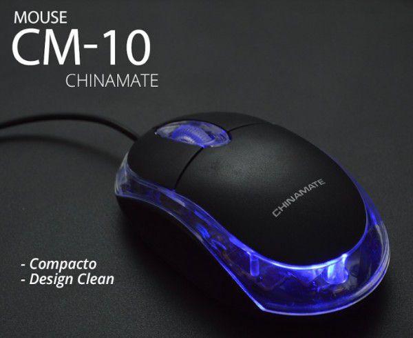 Imagem de Mouse usb office cm10 c fio preto chinamate