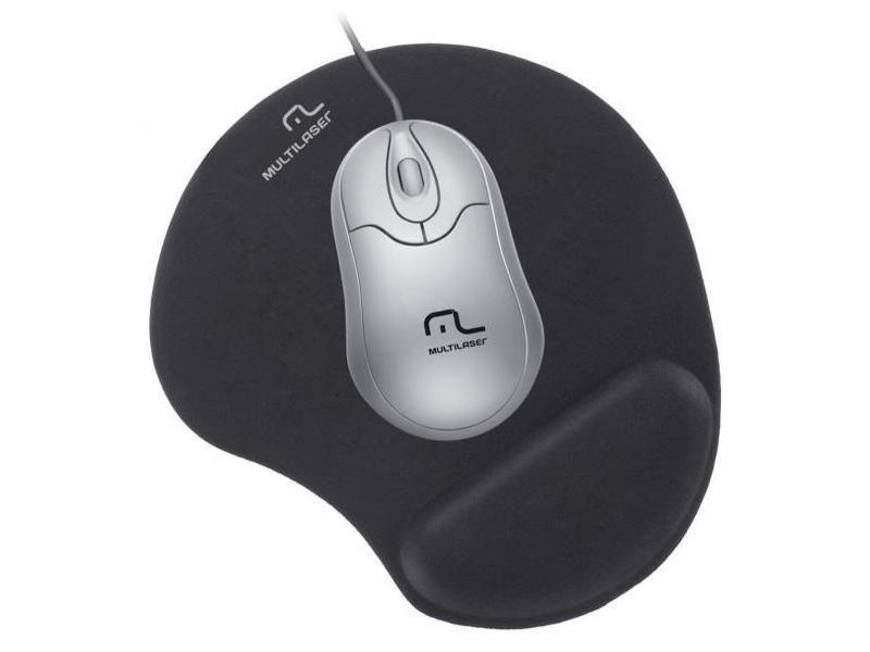 Mousepad Multilaser Gel AC024 Preto Mouse Pad Magazine Luiza