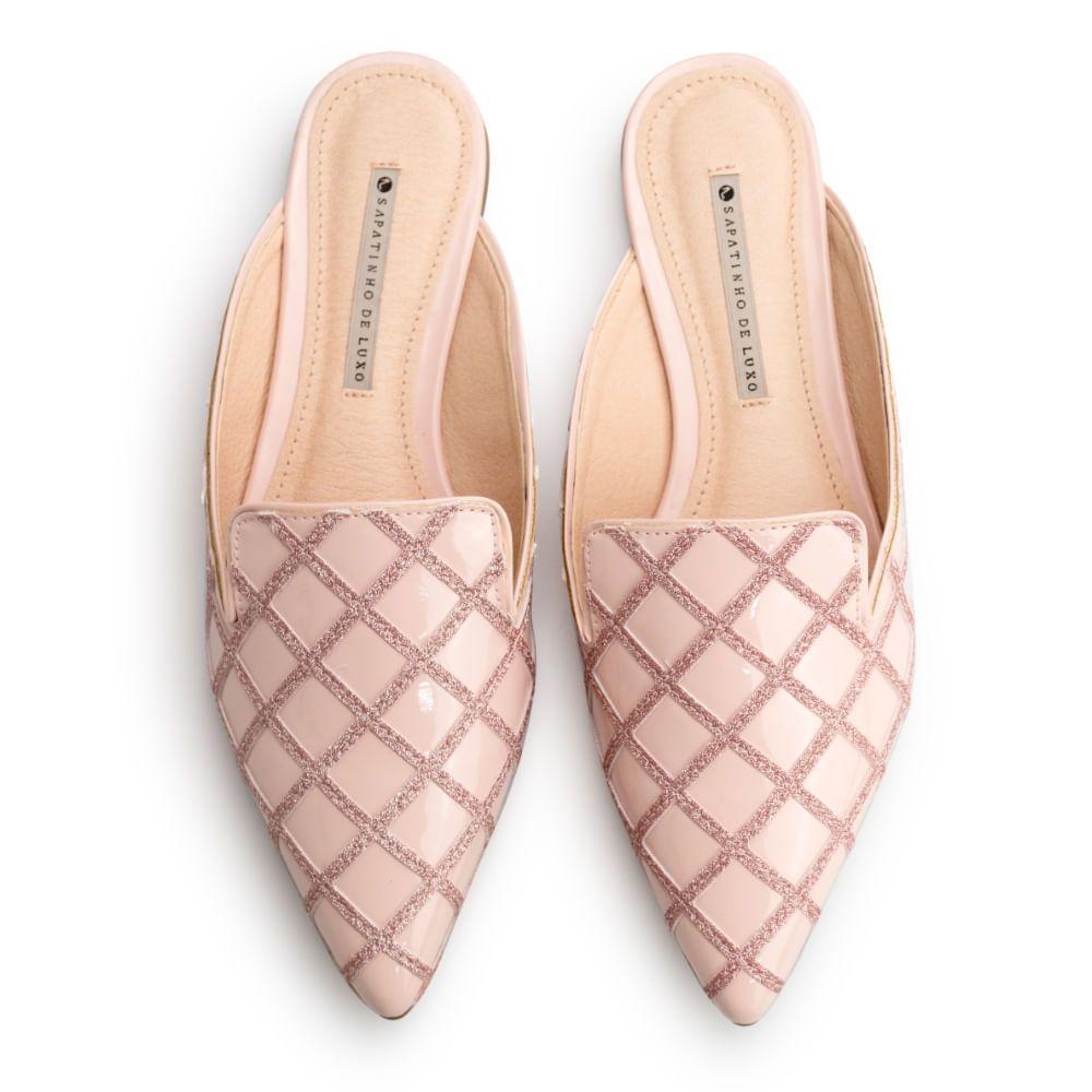 Mule Verniz Quartzo - SAPATINHO DE LUXO - Mule Feminino - Magazine Luiza