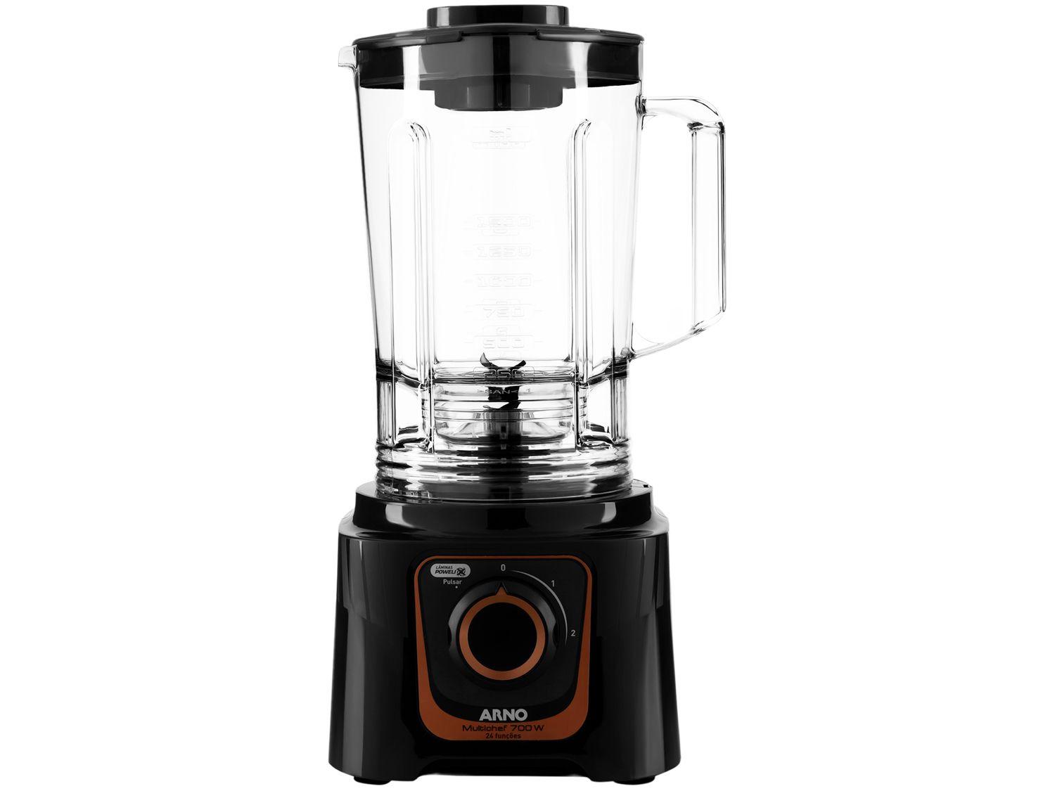 Multi Processador de Alimentos Arno 700W Preto Multichef MP72 24 Funções