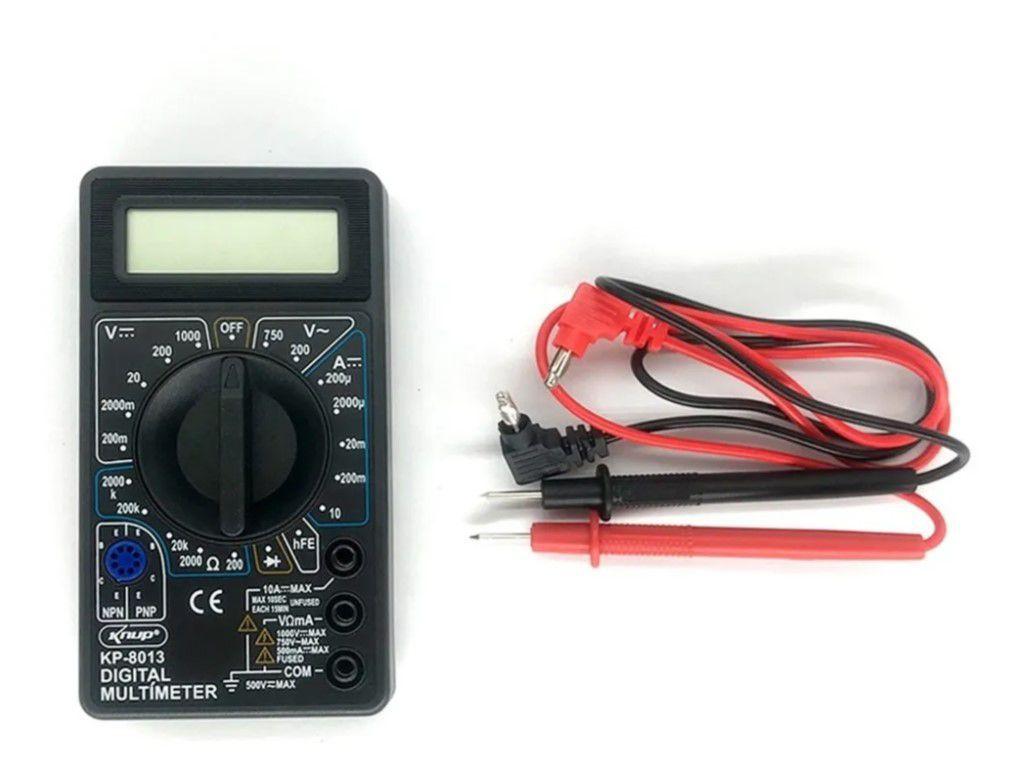 Multímetro Digital Portátil Profissional Com Cabo Multiteste - KNUP ...