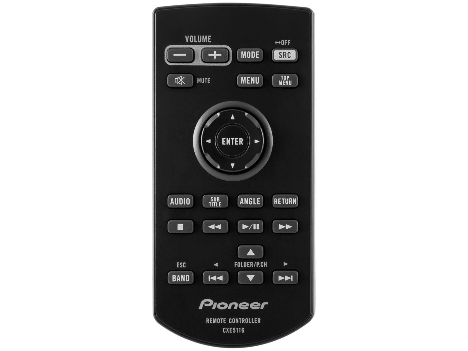 Multimídia Receiver Pioneer AVH-Z5280TV LCD 6,8” 2 Din Touch Resistiva Apple CarPlay e Android Auto