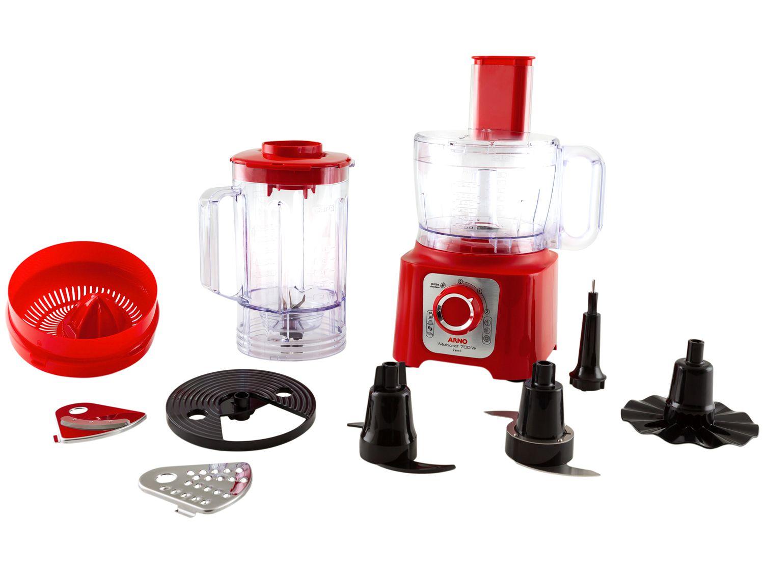 Multiprocessador de Alimentos Arno Vermelho