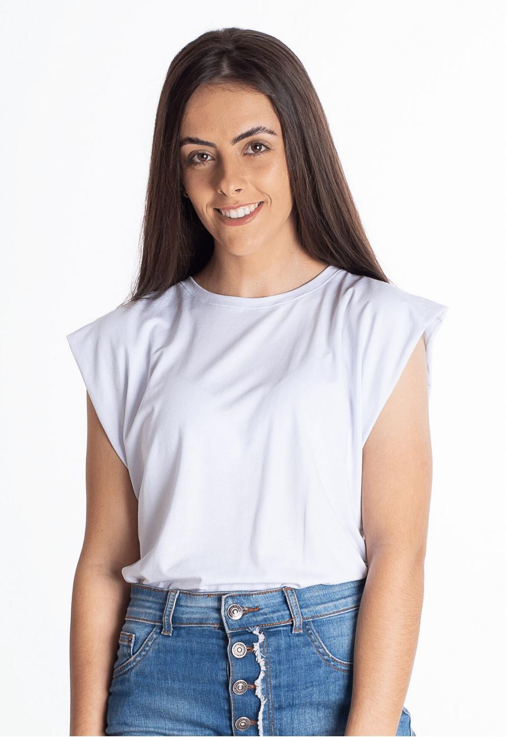 Muscle tee sem ombreira Clearance