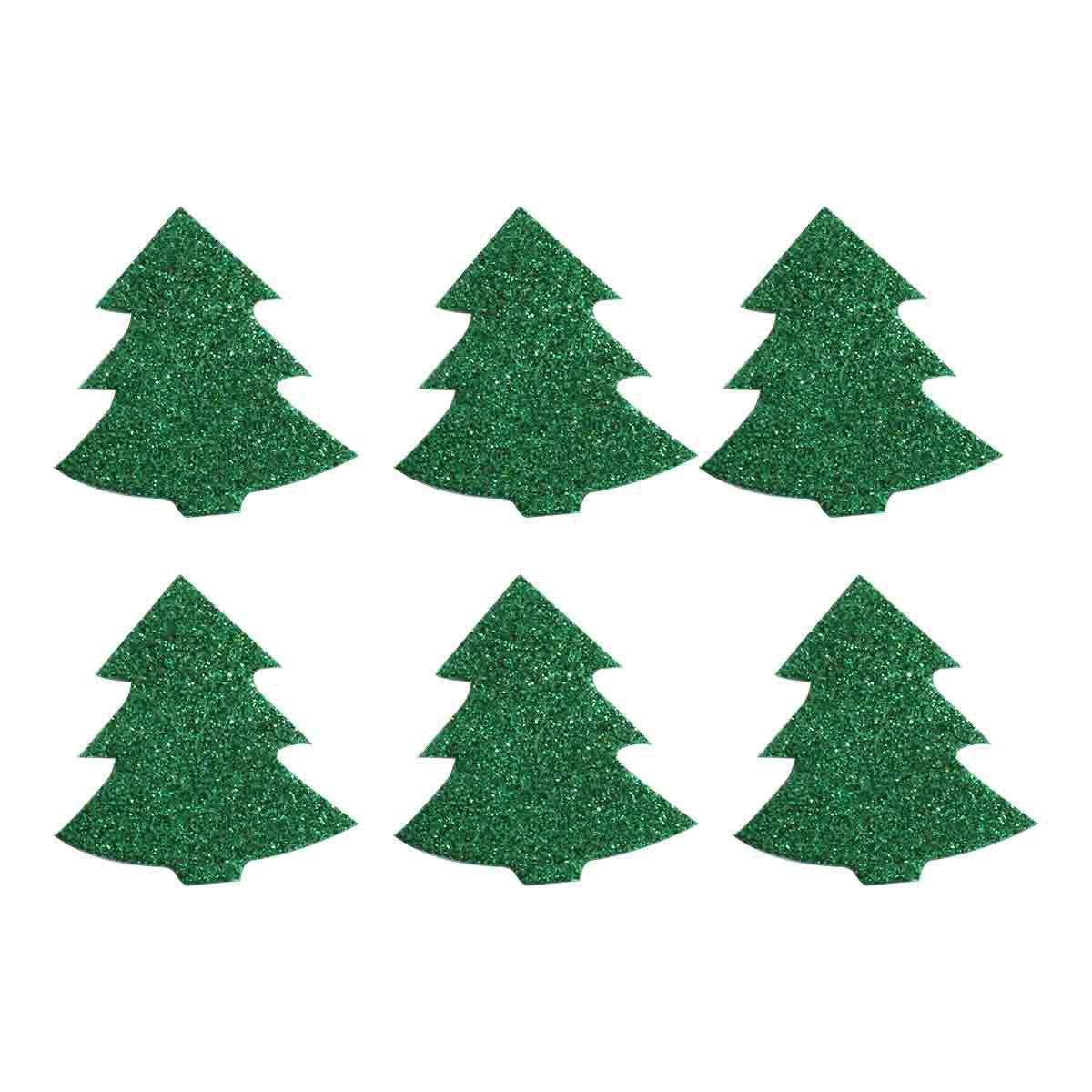 Natal Árvore em EVA Glitter Laços e Acessórios P 4x4cm 6und - Apliques e  Painéis Decorativos de EVA - Magazine Luiza