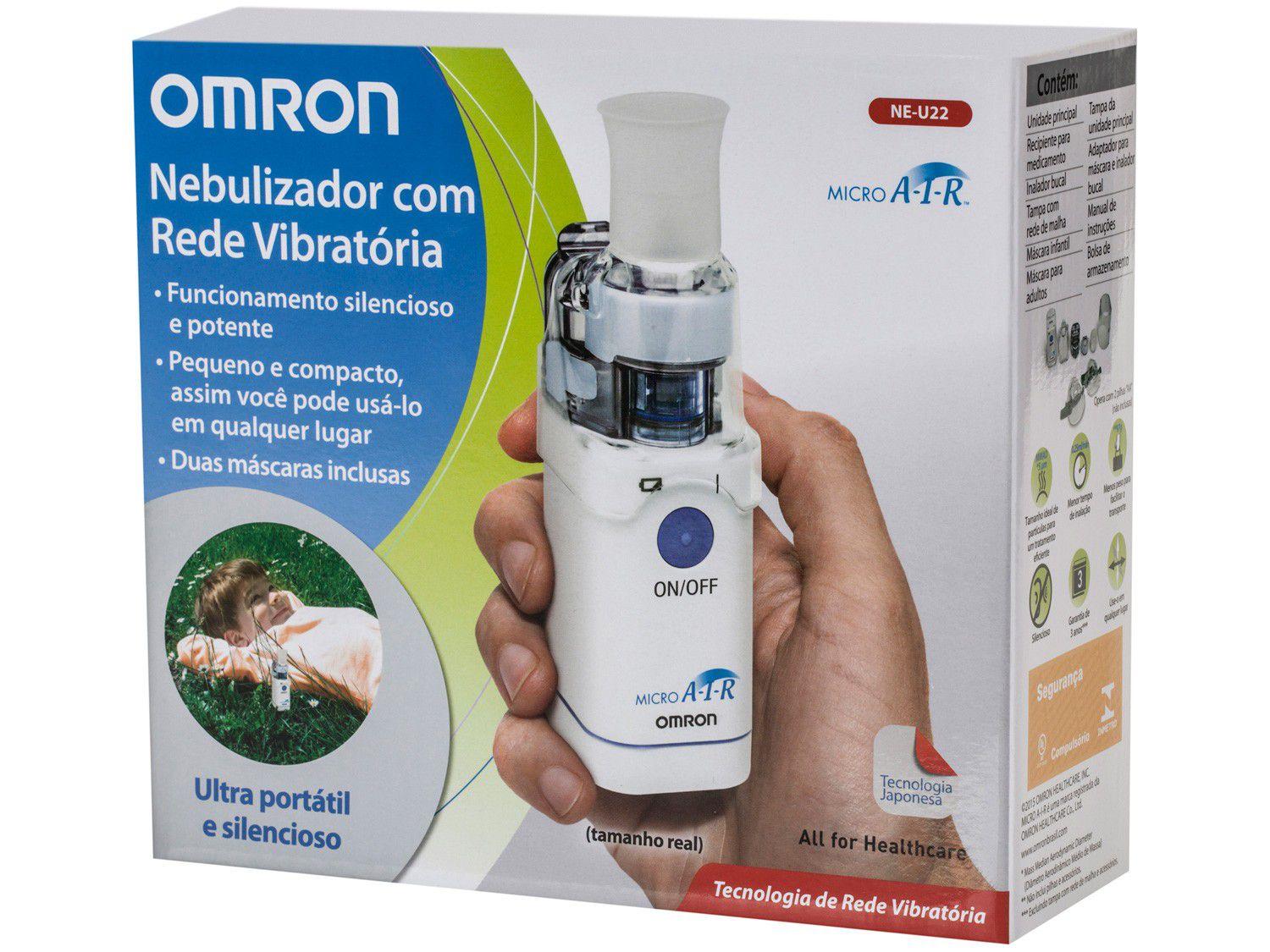 Nebulizador/Inalador Rede Vibratória Omron NEU22 Inalador