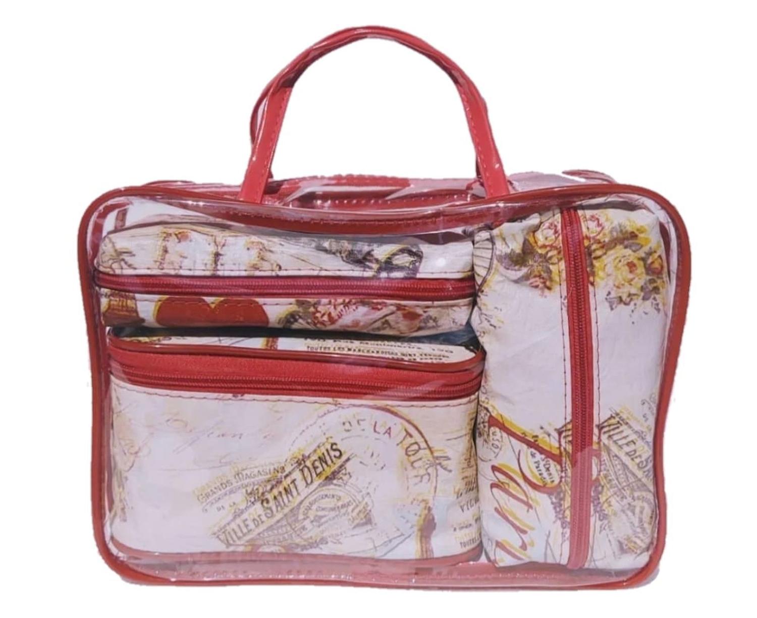 tahari cosmetic bolsa set