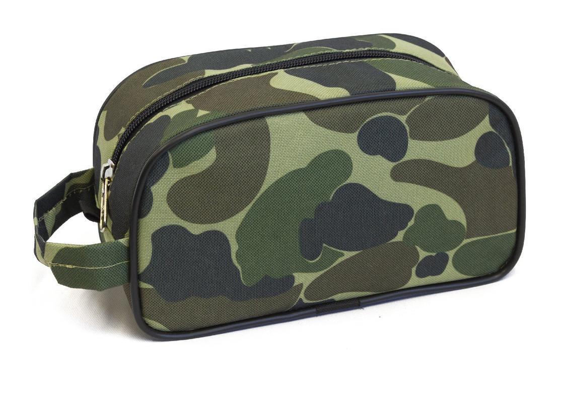 camouflage toiletry bolsa