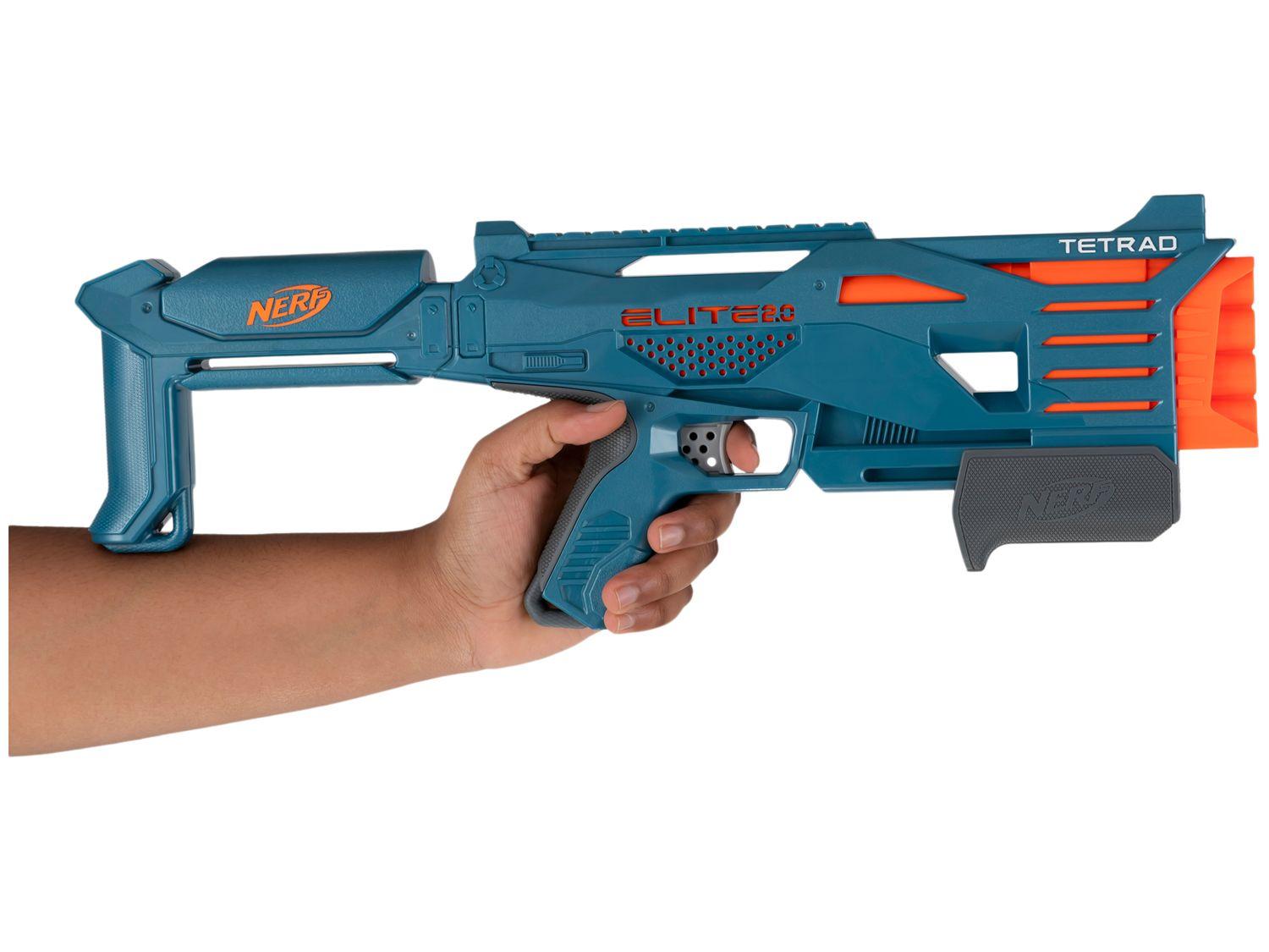 Nerf Elite 2.0 Tetrad QS-4 Hasbro 5 Peças