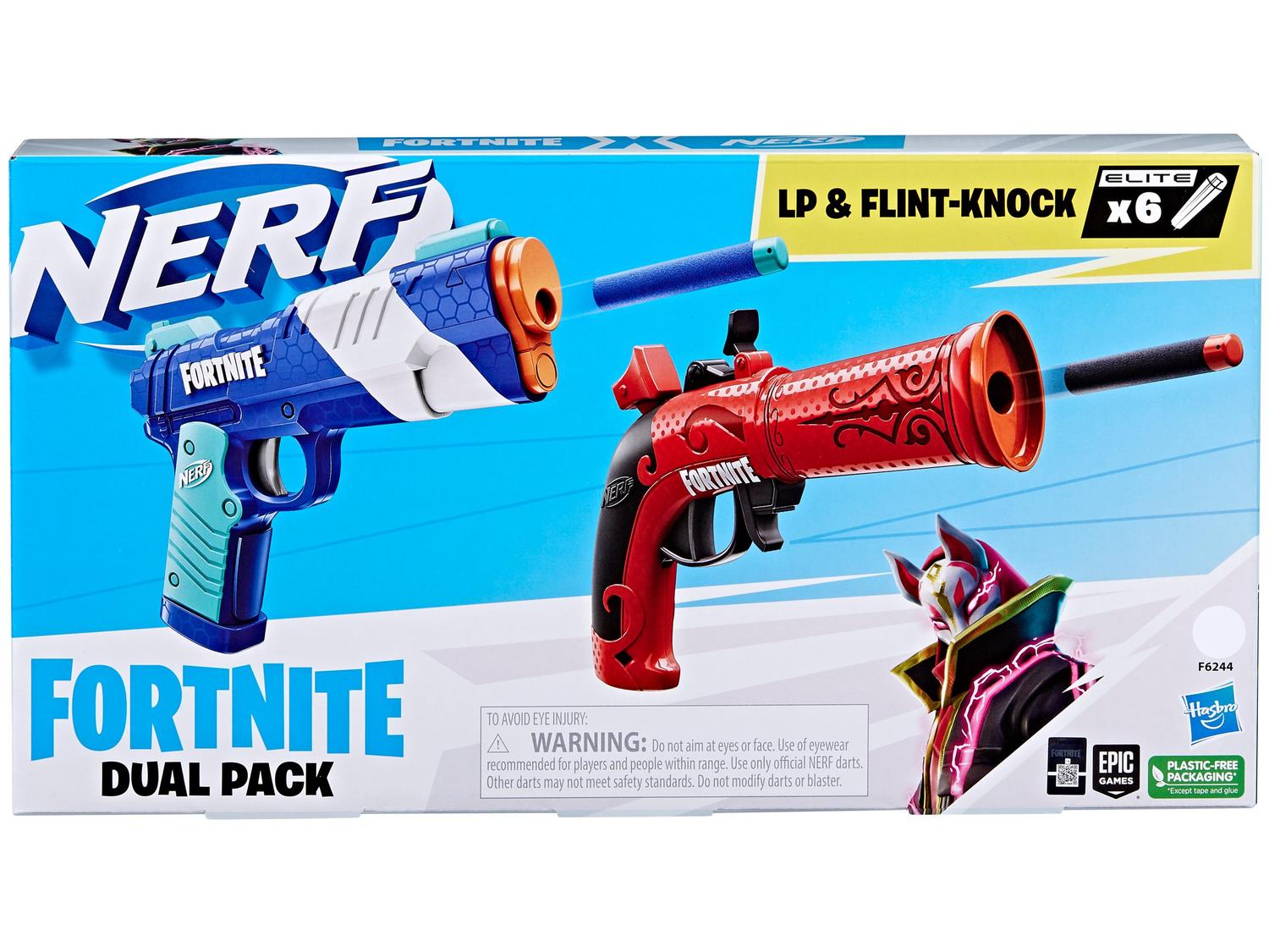 Nerf Fortnite Dual Pack Hasbro 8 Peças