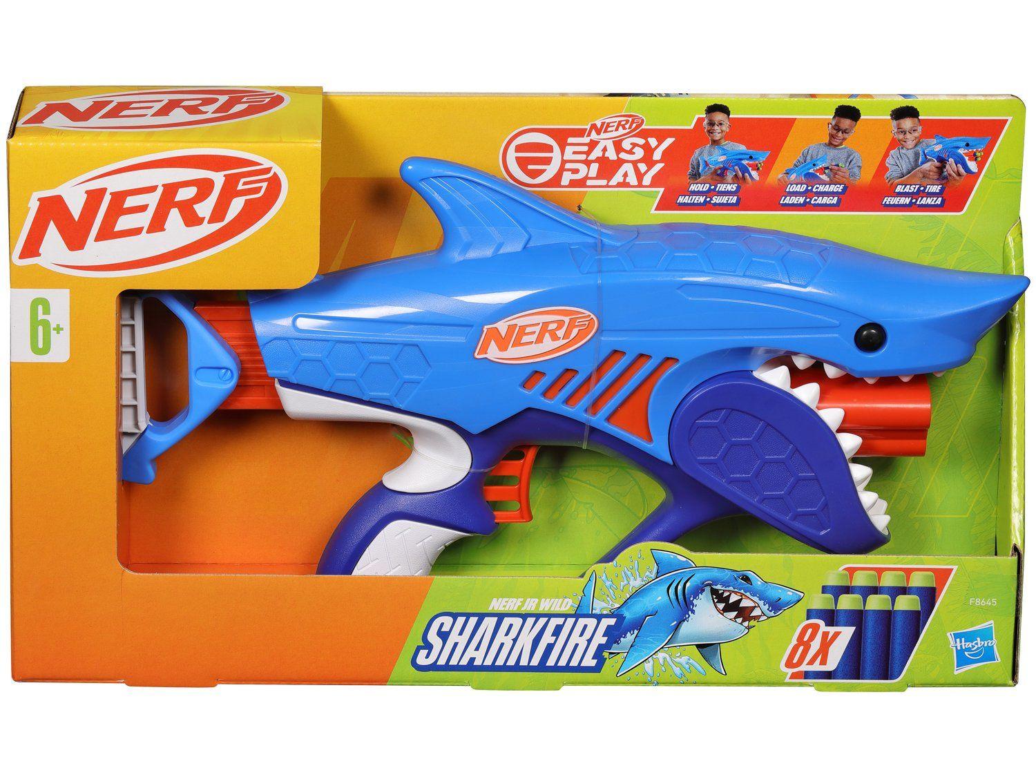 Nerf Jr Wild Sharkfire Hasbro 9 Peças | Shopping Smiles