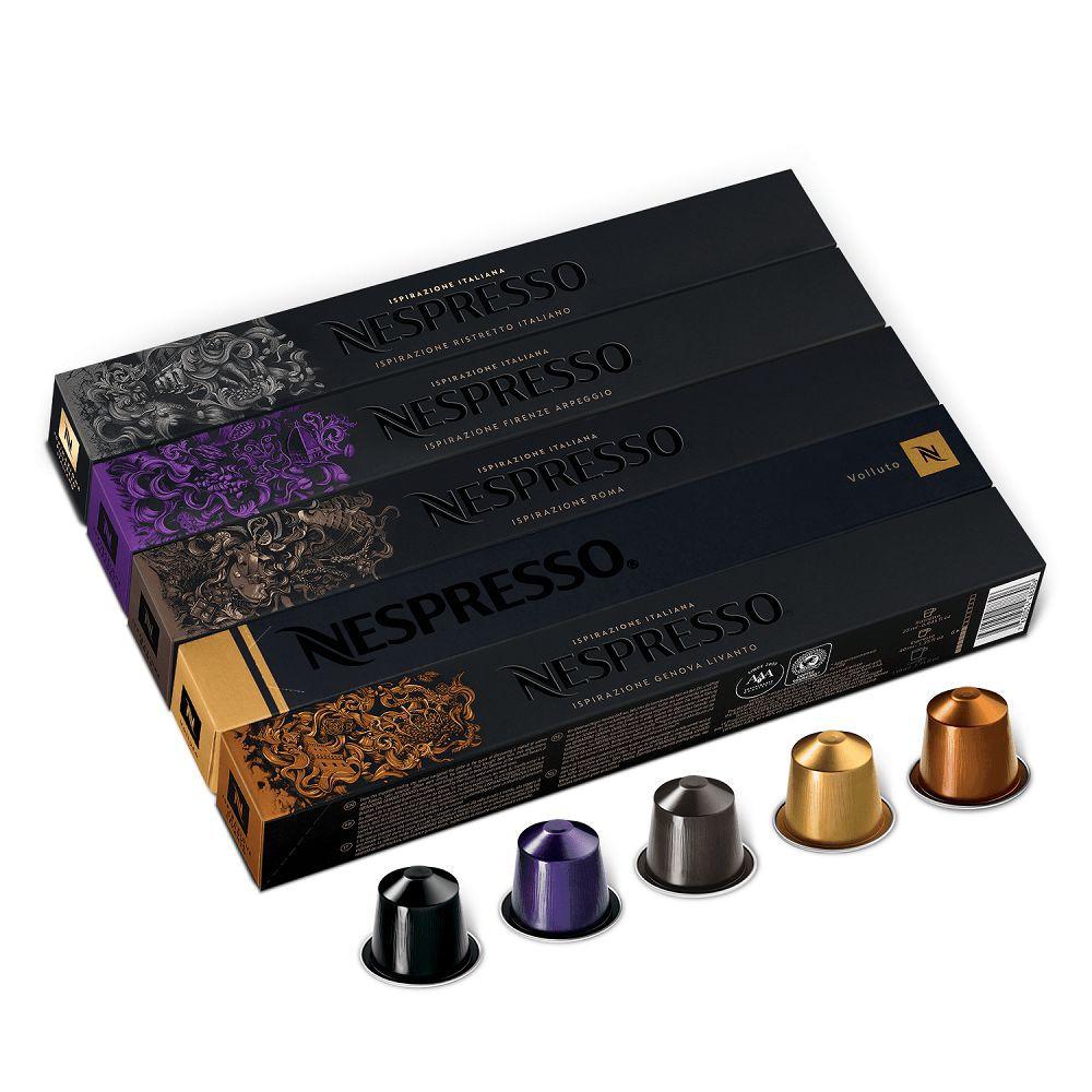Nespresso Essenza Mini Branca, Cafeteira 110V + 50 Cápsulas de Café