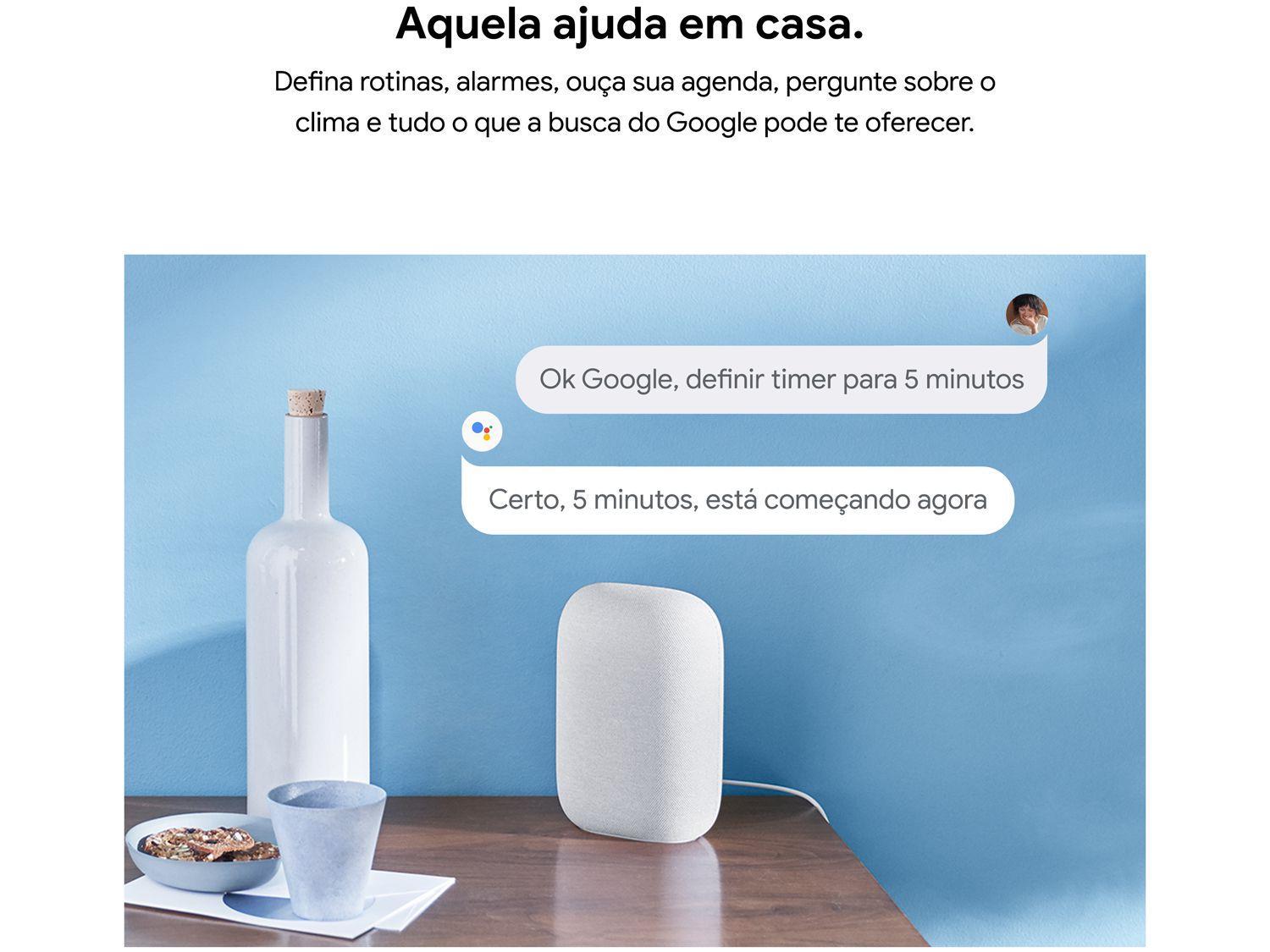 Nest Audio Smart Speaker com Google Assistente