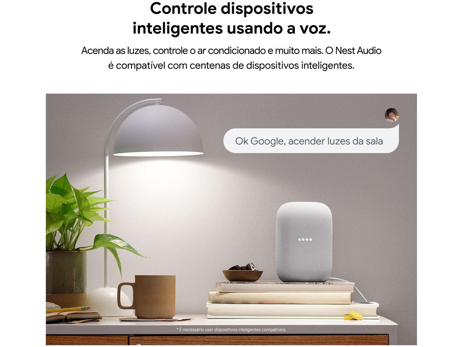 Nest Audio Smart Speaker com Google Assistente