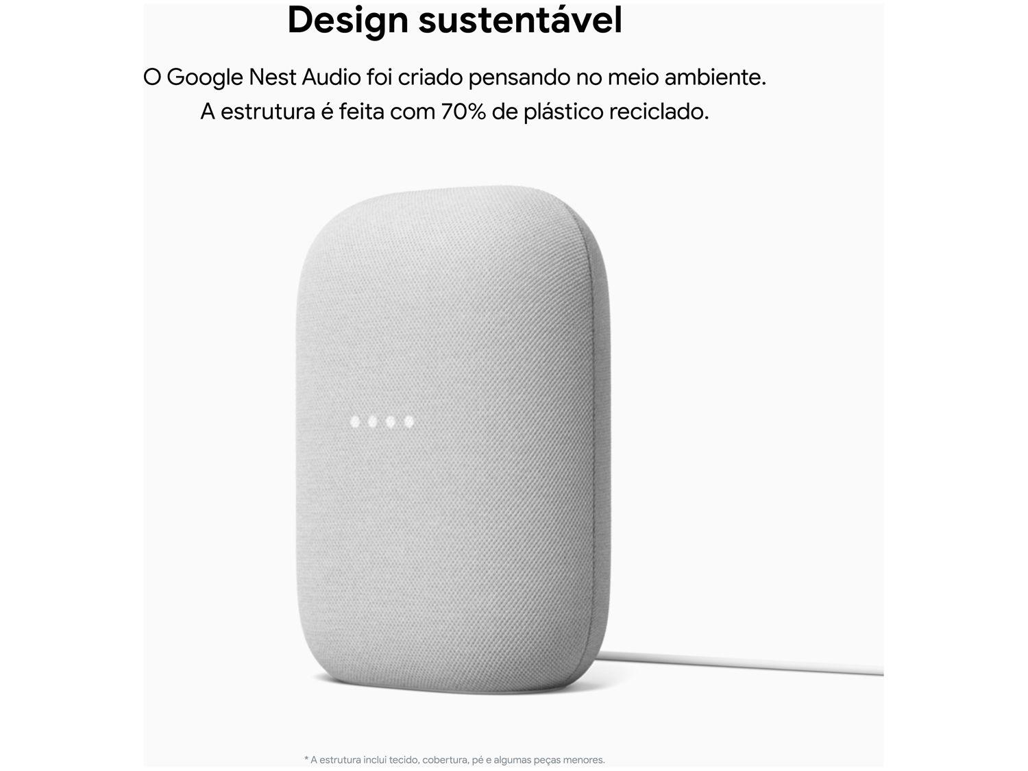 Nest Audio Smart Speaker com Google Assistente
