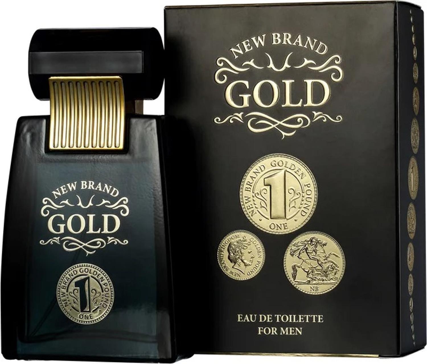 品質は非常に良い Brand New Prestige Marca Nova - Edt 100ml Man For Gold 香水(男性用)