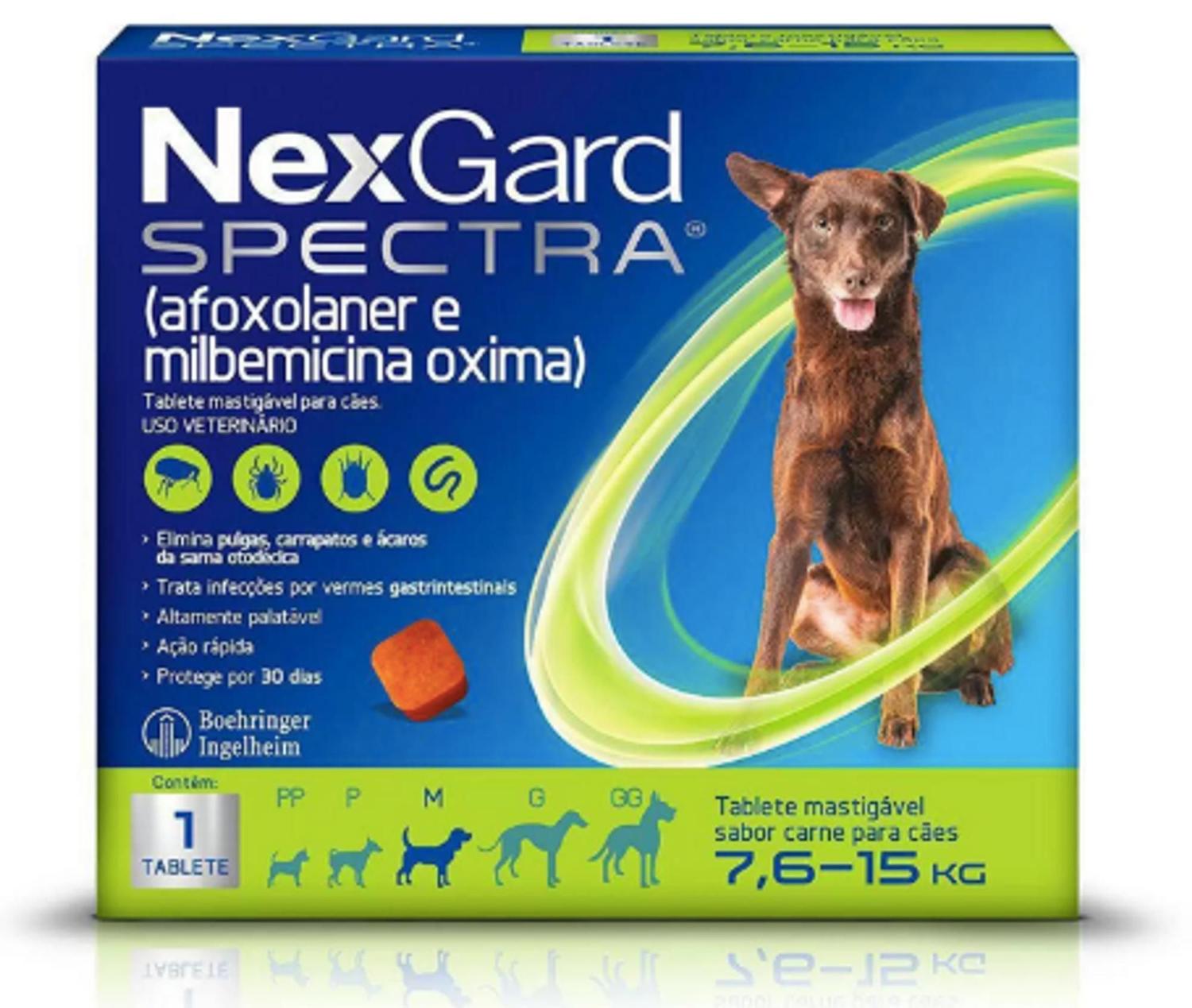 Nexgard Spectra Antipulgas E Carrapatos Para Caes De 7 6 A 15kg M Antipulga E Carrapaticida Magazine Luiza
