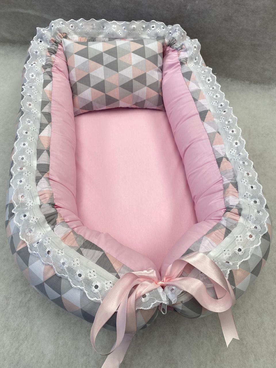 Ninho Redutor De Berço Luxo feminino - Mariana Baby Confecções - Ninho ...