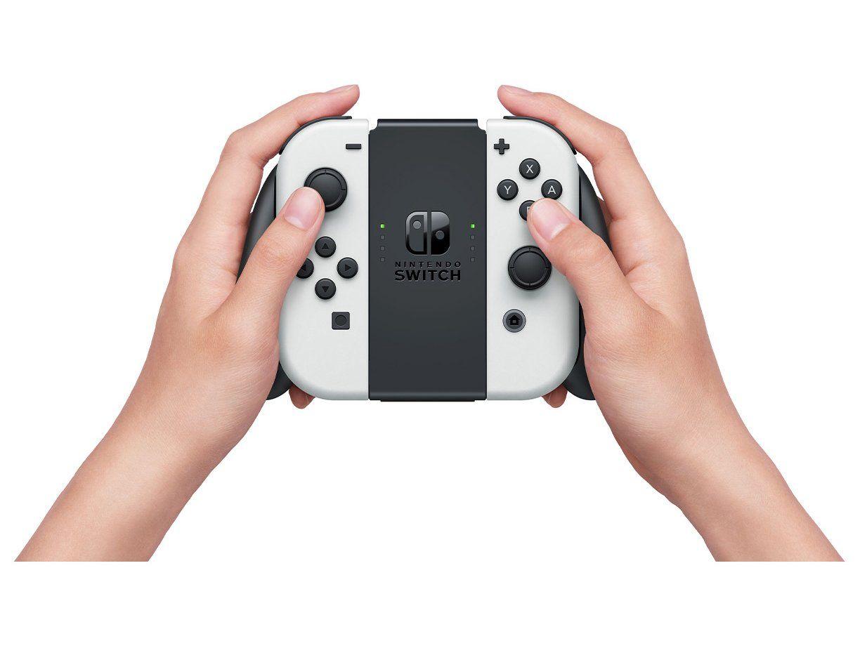 Nintendo Switch OLED 64GB 2 Controles Joy-Con Branco e Preto com