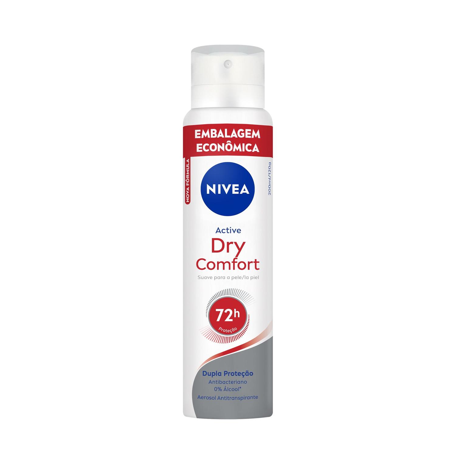 NIVEA Desodorante Antitranspirante Aerossol Dry Comfort 200ml