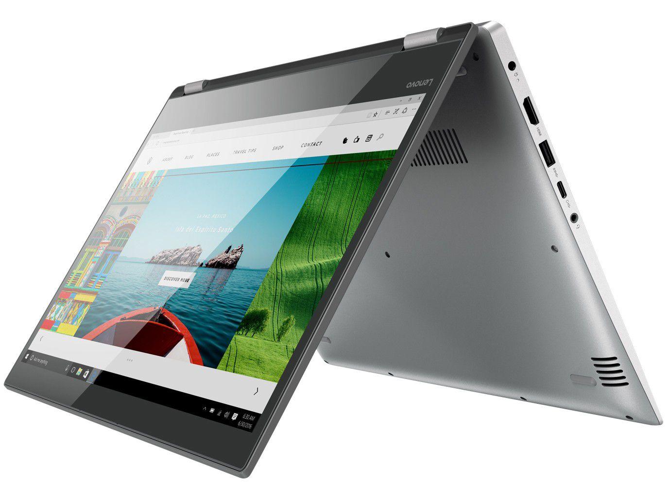 Notebook 2 em 1 Lenovo Yoga 520 Intel Core i7 8GB 1TB Touch Screen