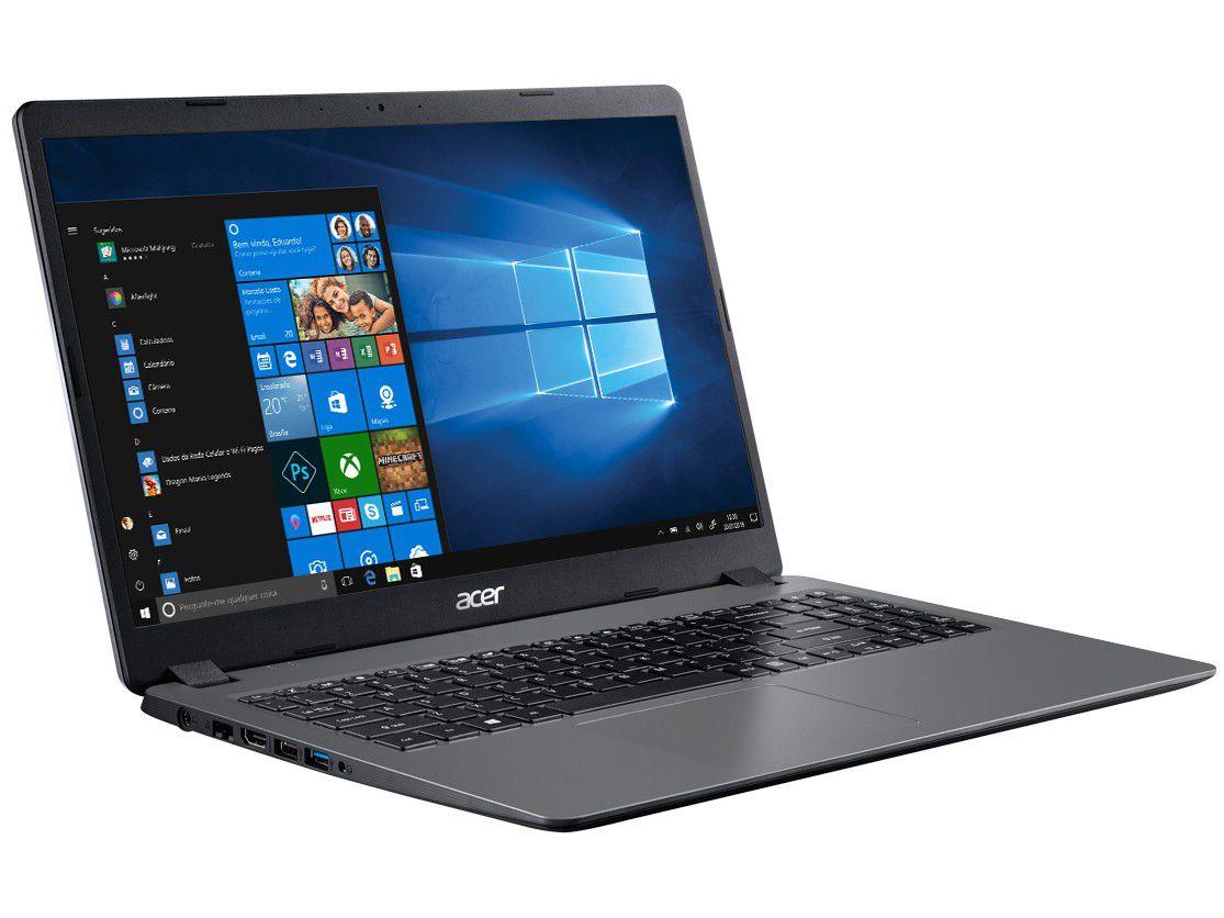 Notebook Acer Aspire 3 A315-54K-37LZ Intel Core i3 - 4GB 256GB SSD 15,6 ...