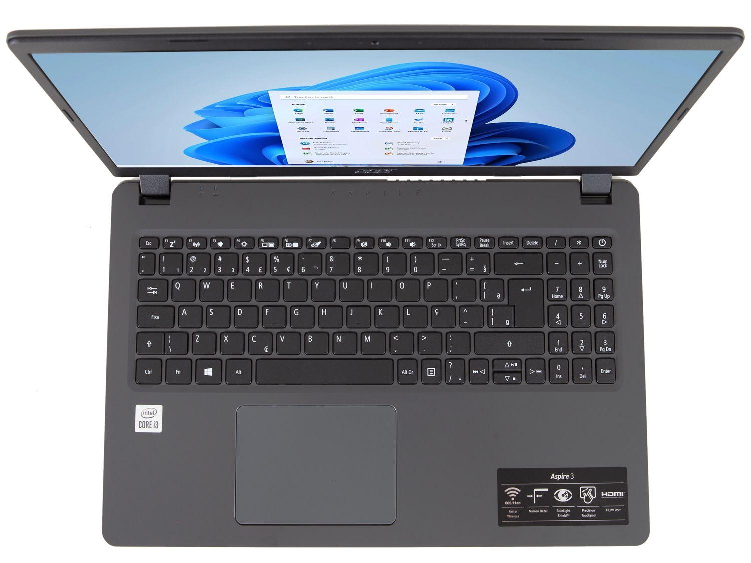 Notebook Acer Aspire 3 Intel Core i3 8GB 256GB SSD