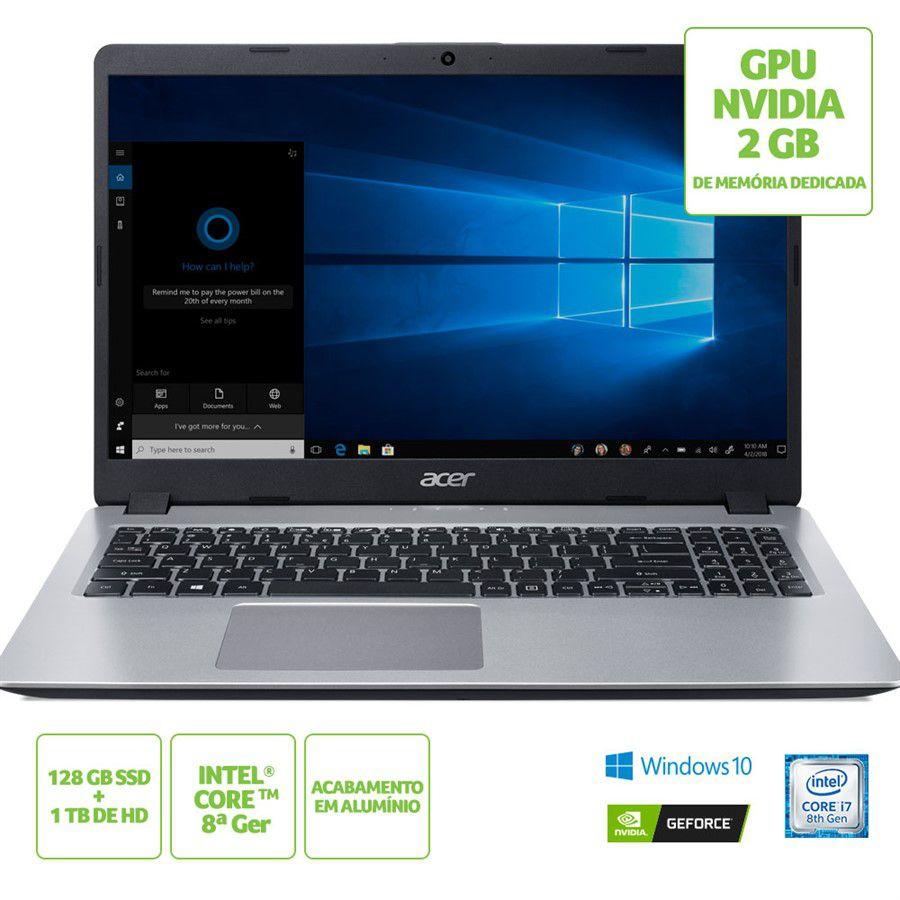 Acer Aspire 5 A515 52g Ssd Notebook Notebook Acer Aspire 5 A515-52G-79H1 Intel Core i7-8565U 8ªgeração RAM