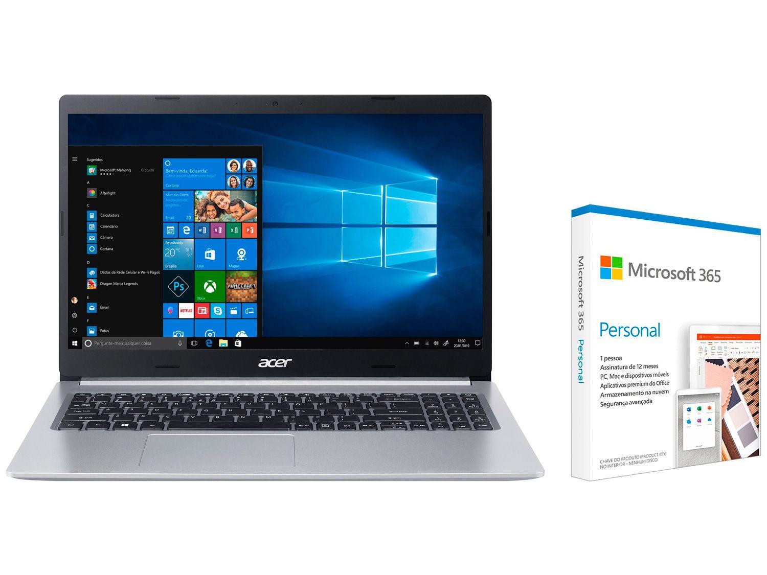 Notebook Acer Aspire 5 A515-54-587L Intel Core i5