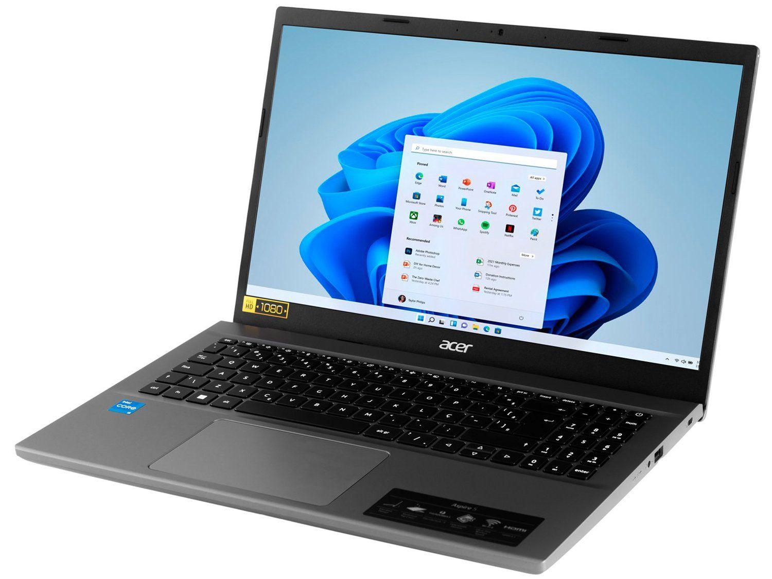 Notebook Acer Aspire 5 Intel Core i5 12450H 8GB RAM 512GB SSD 15,6” Full HD Windows 11 A515-57-565J
