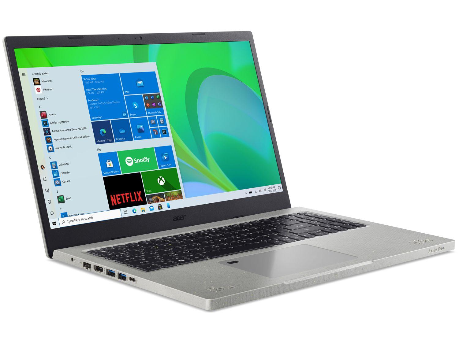 Notebook Acer Aspire Vero Intel Core i5 8GB 256GB SSD 15,6” Full HD