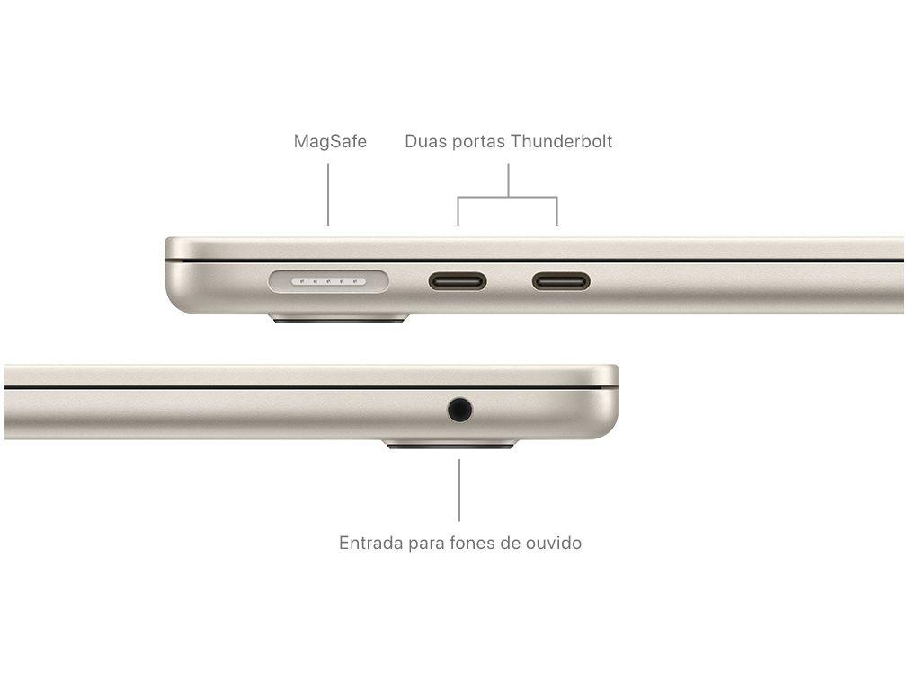 Notebook Apple Macbook Air 13” M3 16GB RAM 512GB SSD Estelar