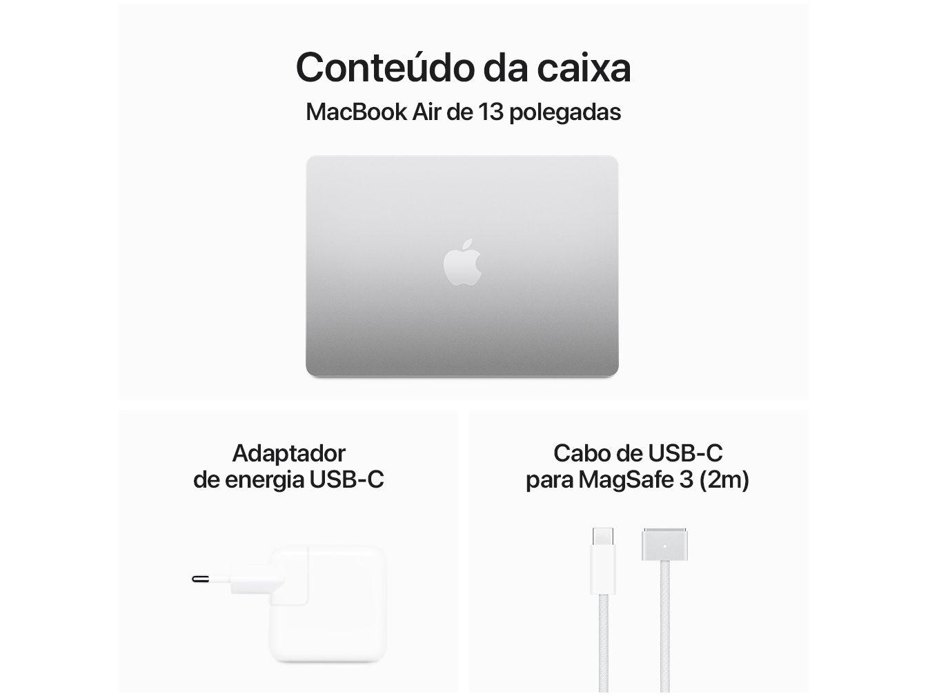 Notebook Apple Macbook Air 13” M3 16GB RAM 512GB SSD Notebook Apple Macbook Air 13” M3 16GB RAM 512GB SSD