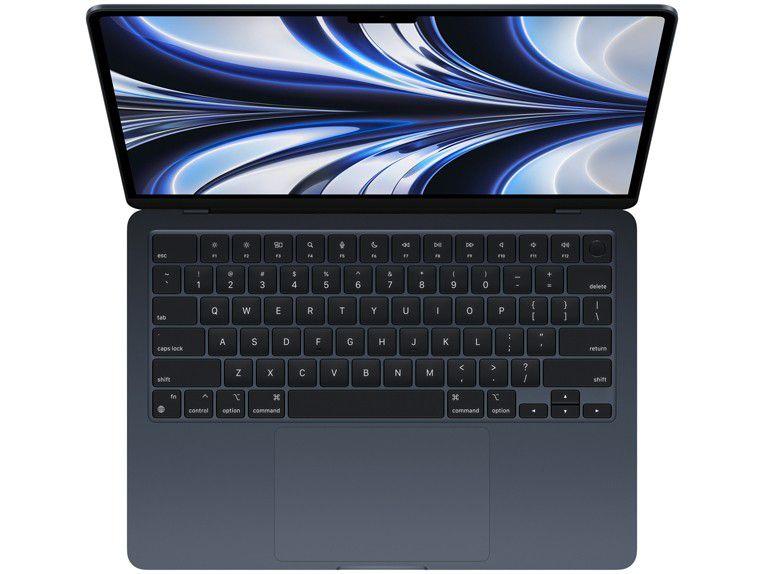 Notebook Apple Macbook Air 13,6” M2 8GB RAM 256GB SSD Meia-noite Notebook Apple Macbook Air 13,6” M2 8GB RAM 256GB SSD Meia-noite