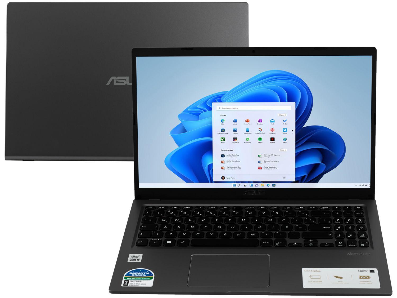Intel Core i5 15.6インチノートPC Notebook Asus Intel Core i5 8GB 512GB SSD 15,6”